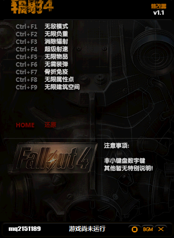 辐射4九项修改器