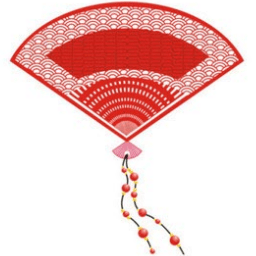 古风扇子图片素材下载绿色版