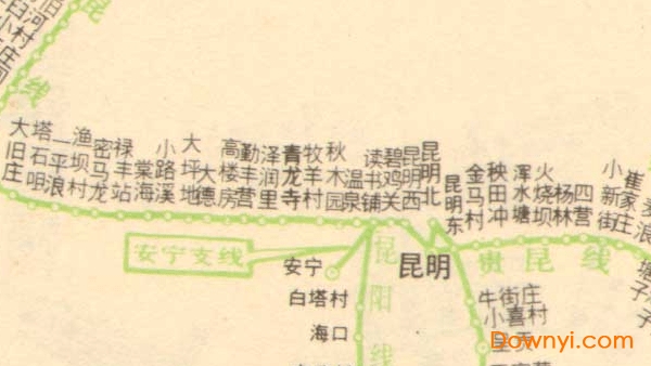 广西贵州云南铁路线路图高清版