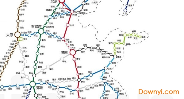 中国高铁线路规划图