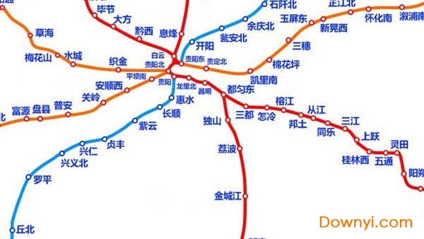 贵阳高铁线路图高清版