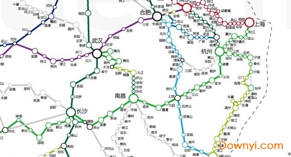 中国高铁线路规划图