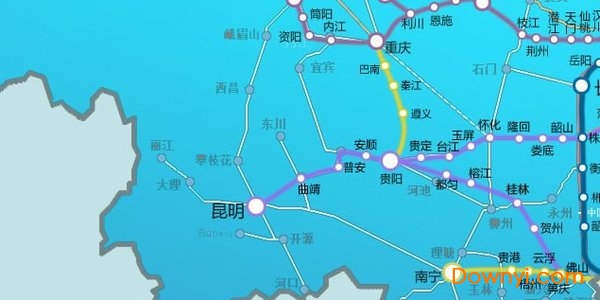 中国高速铁路线路图高清版