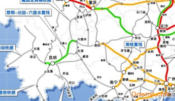 中国高速铁路线路规划图