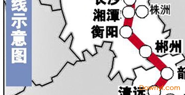 广州武广高铁线路图