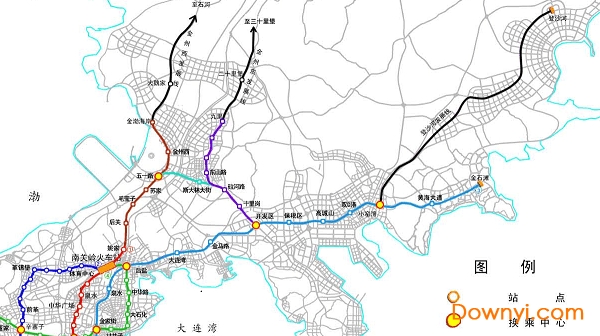 大连地铁线路规划图