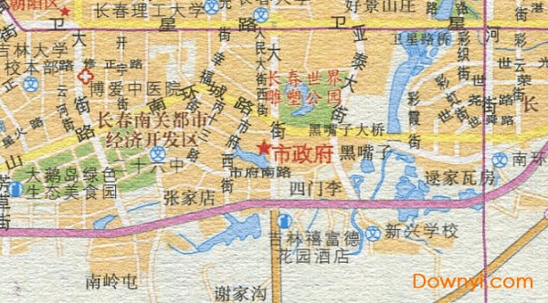 长春市内交通地图