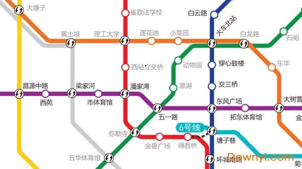 昆明地铁规划图高清版