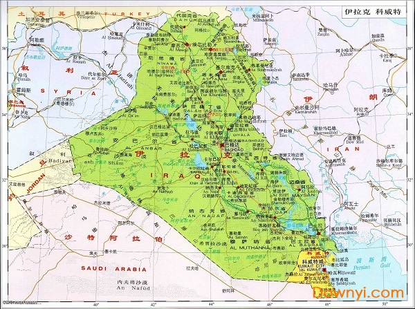 科威特地图全图