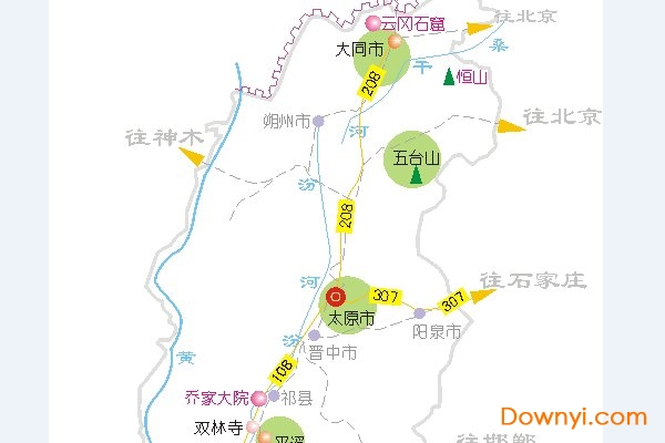 山西旅游地图全图