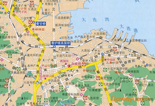 大连旅游景点地图