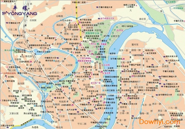 平壤地图全图