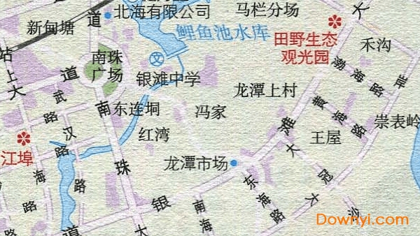 北海旅游交通地图 北海旅游交通路线图