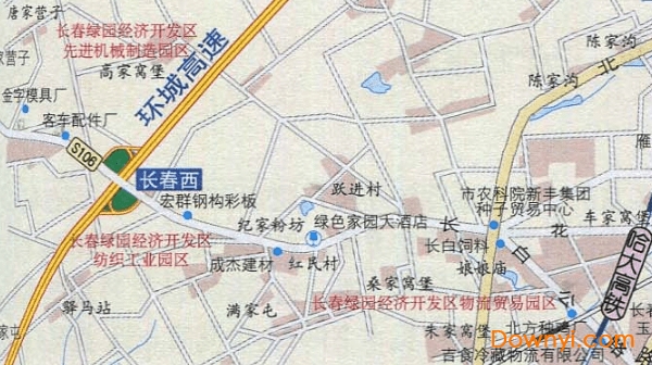 长春周边自驾游地图