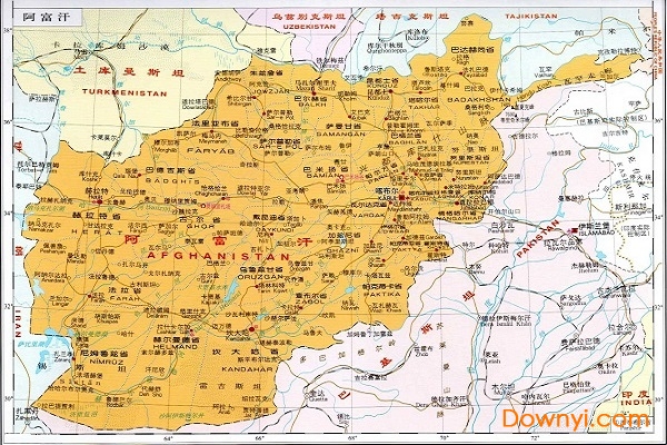 阿富汗地图全图