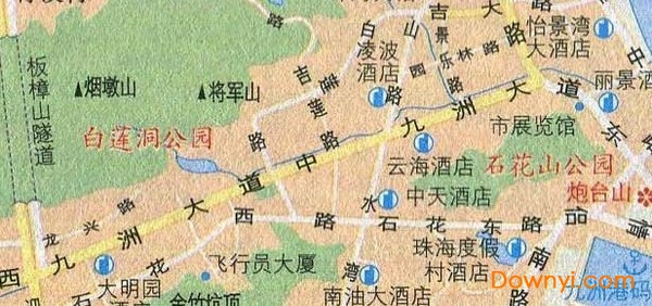 珠海旅游地图高清版