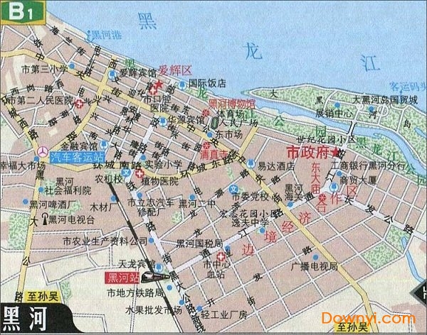 黑河自驾游地图