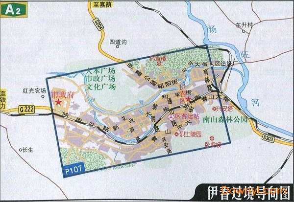 伊春过境线路图