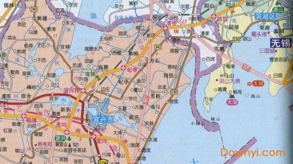 无锡地图高清版 无锡地图全图版