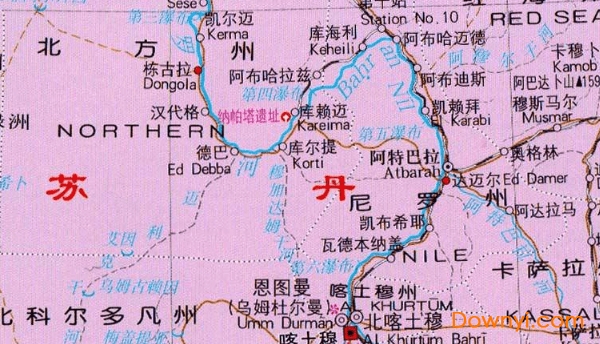 苏丹地图高清版