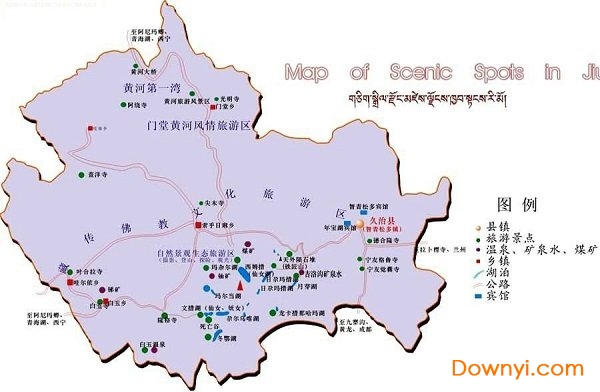久治县地图