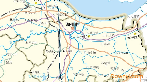 湖州城市地图
