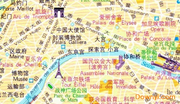 巴黎旅游地图中文版