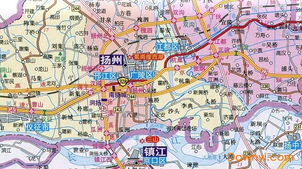 扬州地图高清版