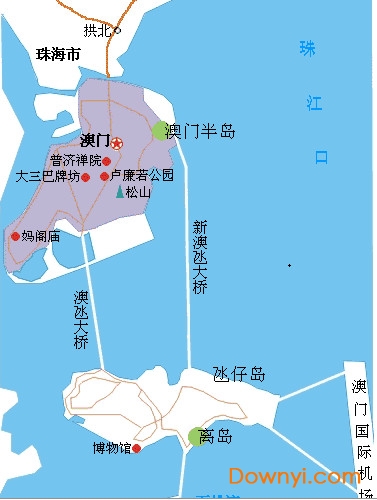 澳门旅游地图高清版下载