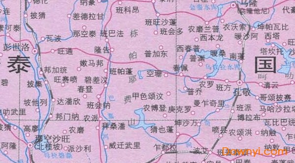 泰国旅游地图中文版