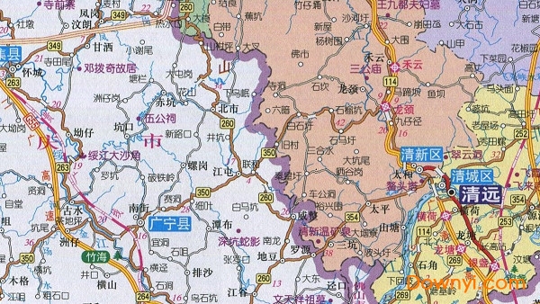 清远地图高清版
