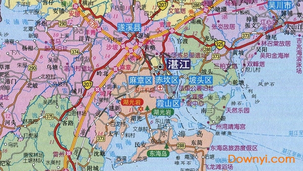 广东省湛江地图全图高清版