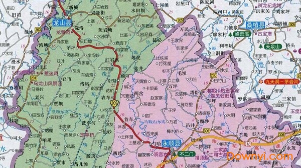 湘西自治州地图