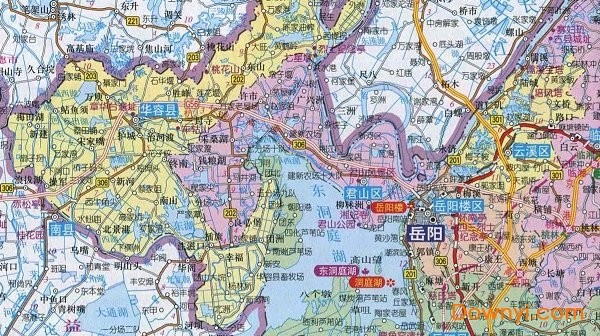 岳阳地图高清版