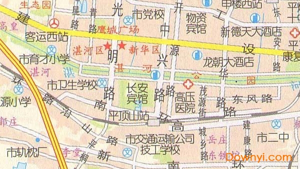 平顶山市区地图 平顶山市区高清地图