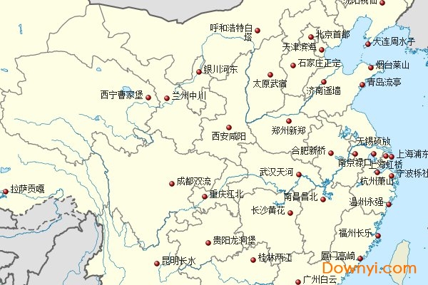 中国机场分布图高清版