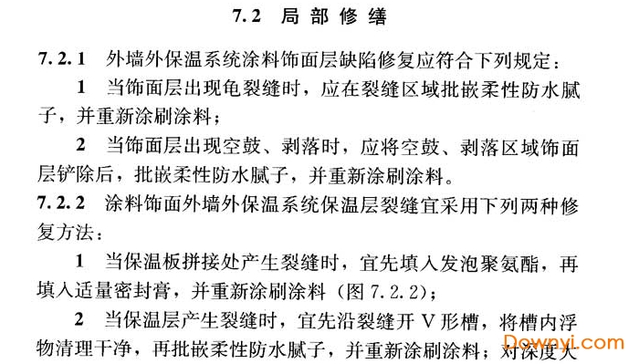 建筑外墙外保温系统修缮标准免费版