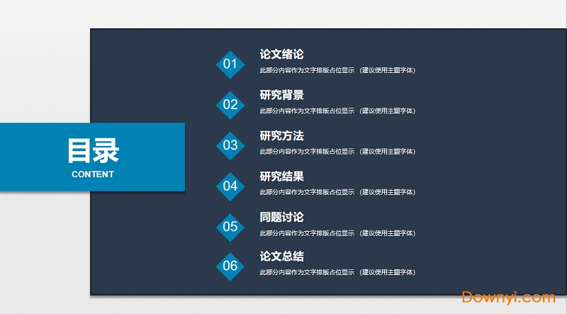 研究生毕业论文答辩ppt模板免费