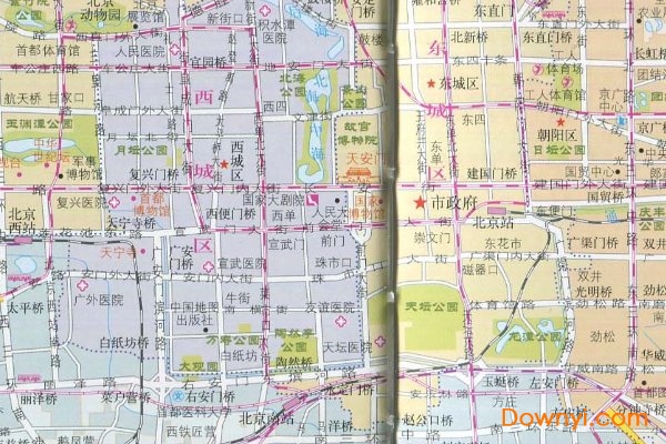 北京市旅游景点分布图