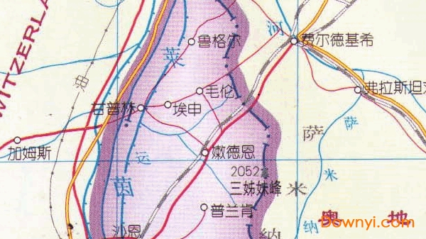 列支敦士登地图全图