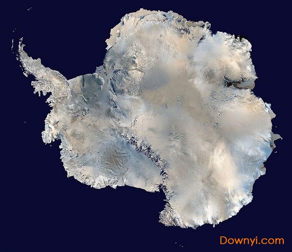 南极洲地图轮廓图