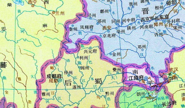 五代十国地图全图