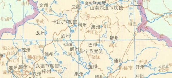 前蜀后蜀地图高清版