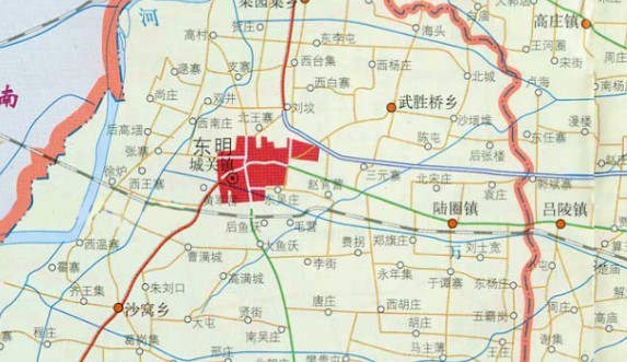 东明县地图最新版