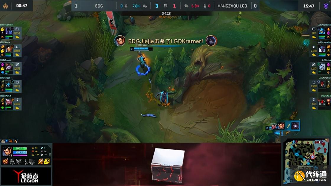 LOL-LPL：Scout盲僧七进七出三杀收割，EDG无情推进2-0横扫LGD