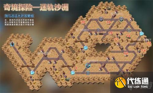 剑与远征2021迷轨沙洲通关攻略大全，奇境探险迷轨沙洲最佳通关路线图一览