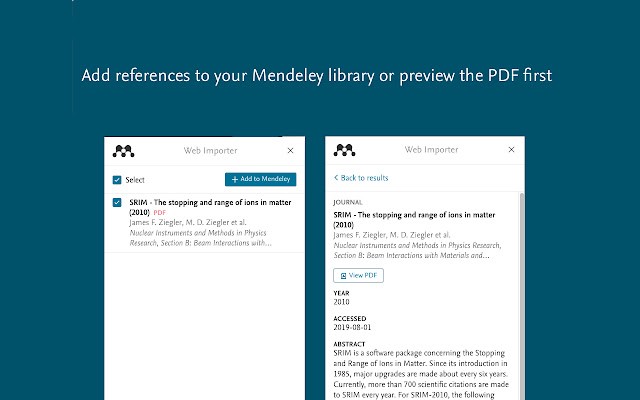 Mendeley Web Importer电脑版 mendeley网络导入器官方版