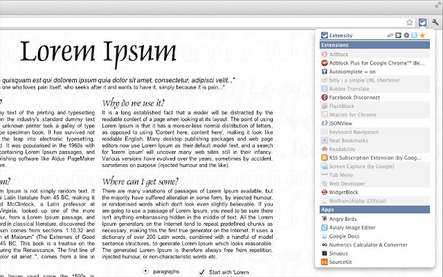 extensity谷歌插件