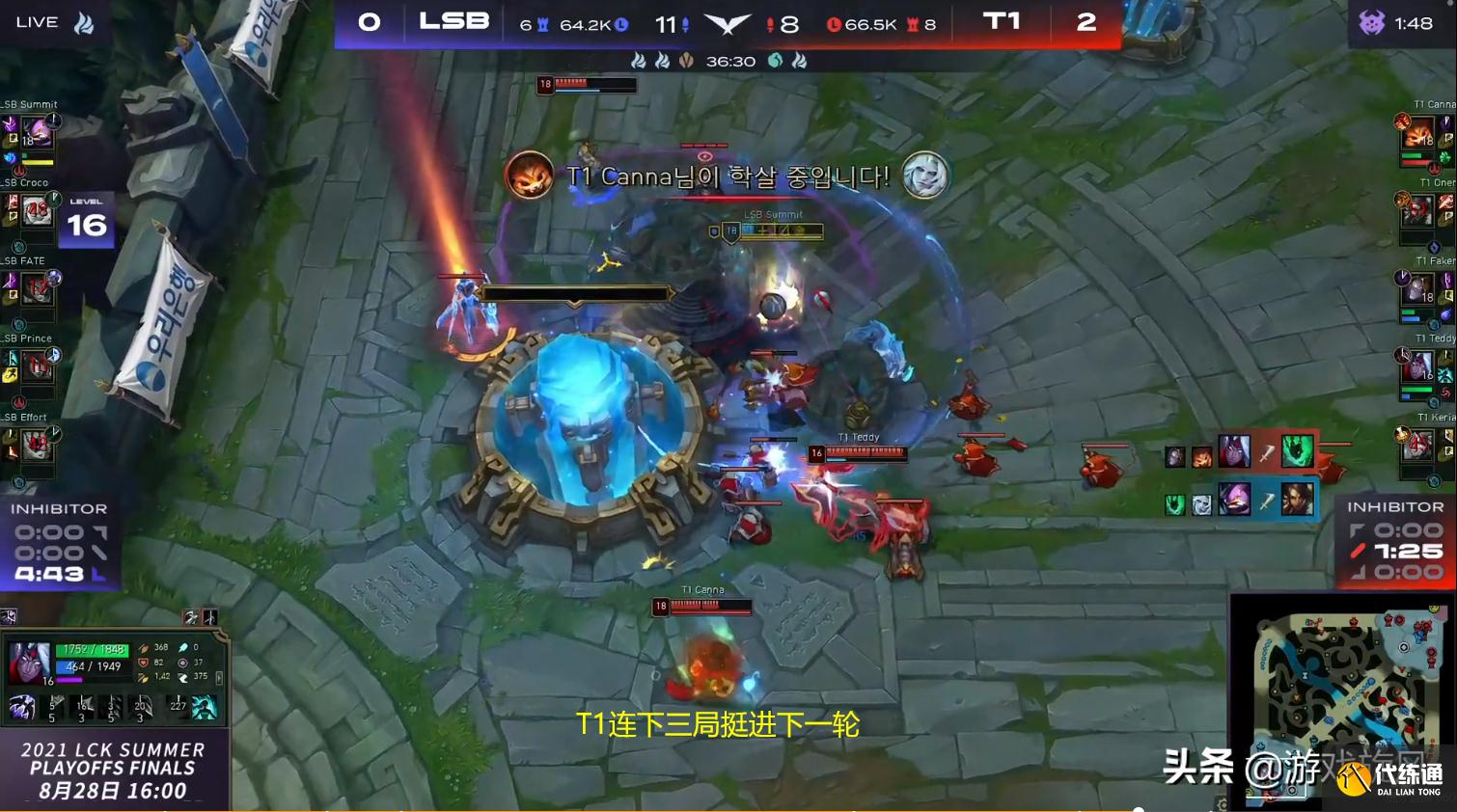 LOL：季后赛T1横扫沙盒晋级，Faker神预测：我感觉DK不会选我们