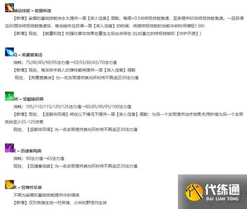 lol11.16版本琴女小重做迎来新玩法